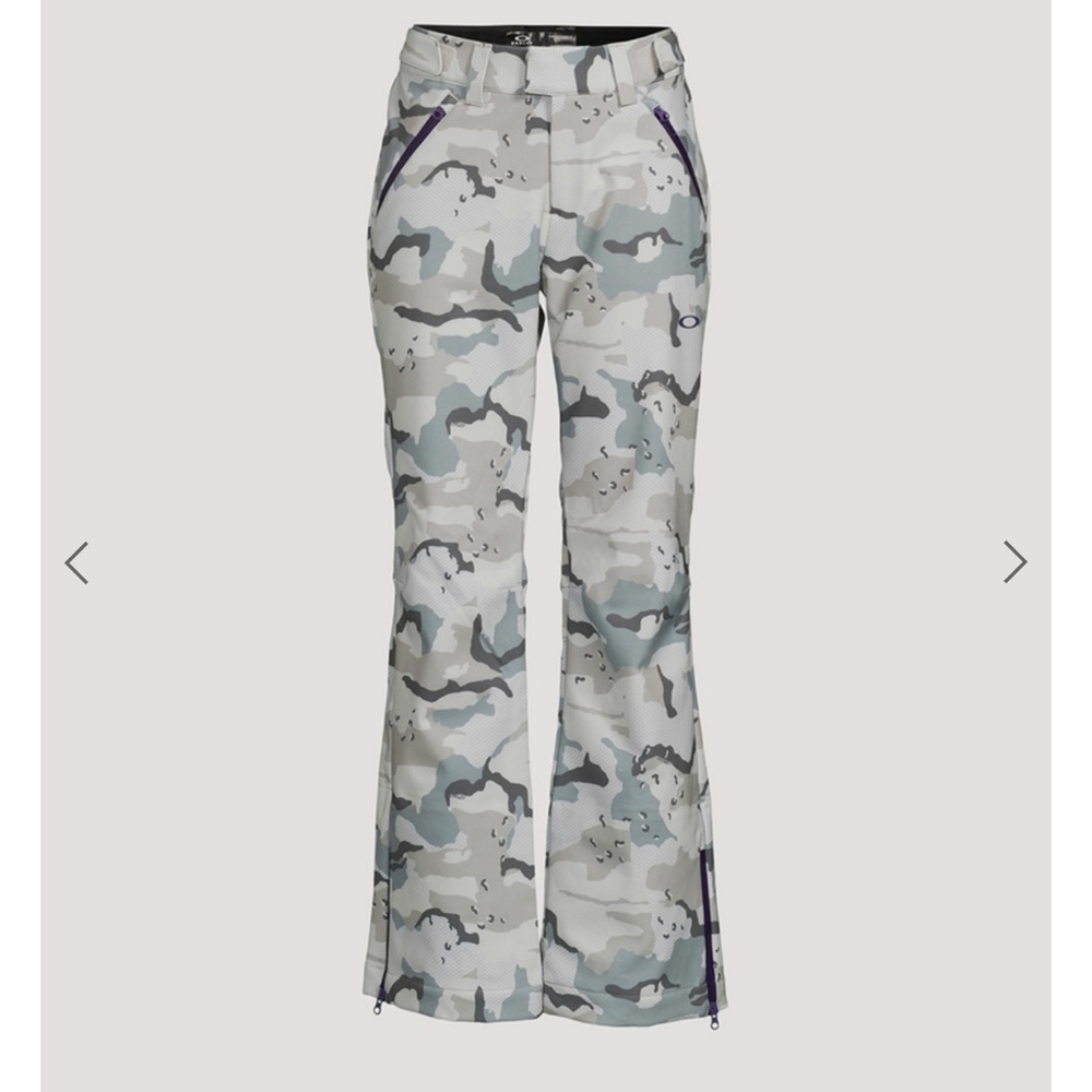 Oakley Gray Camo Softshell Women's Pants with Fleece